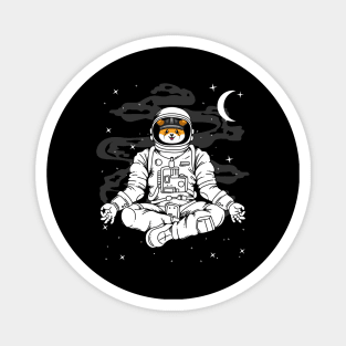 Astronaut Yoga Floki Inu Coin To The Moon Floki Army Crypto Token Cryptocurrency Blockchain Wallet Birthday Gift For Men Women Kids Magnet